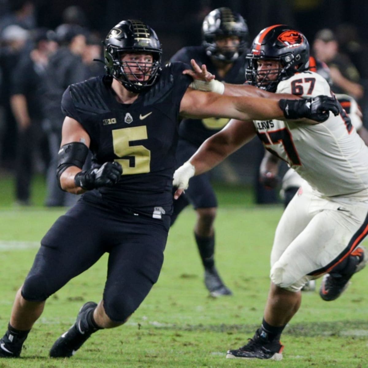 Purdue Boilermakers standouts George Karlaftis, David Bell entering NFL  draft - ESPN