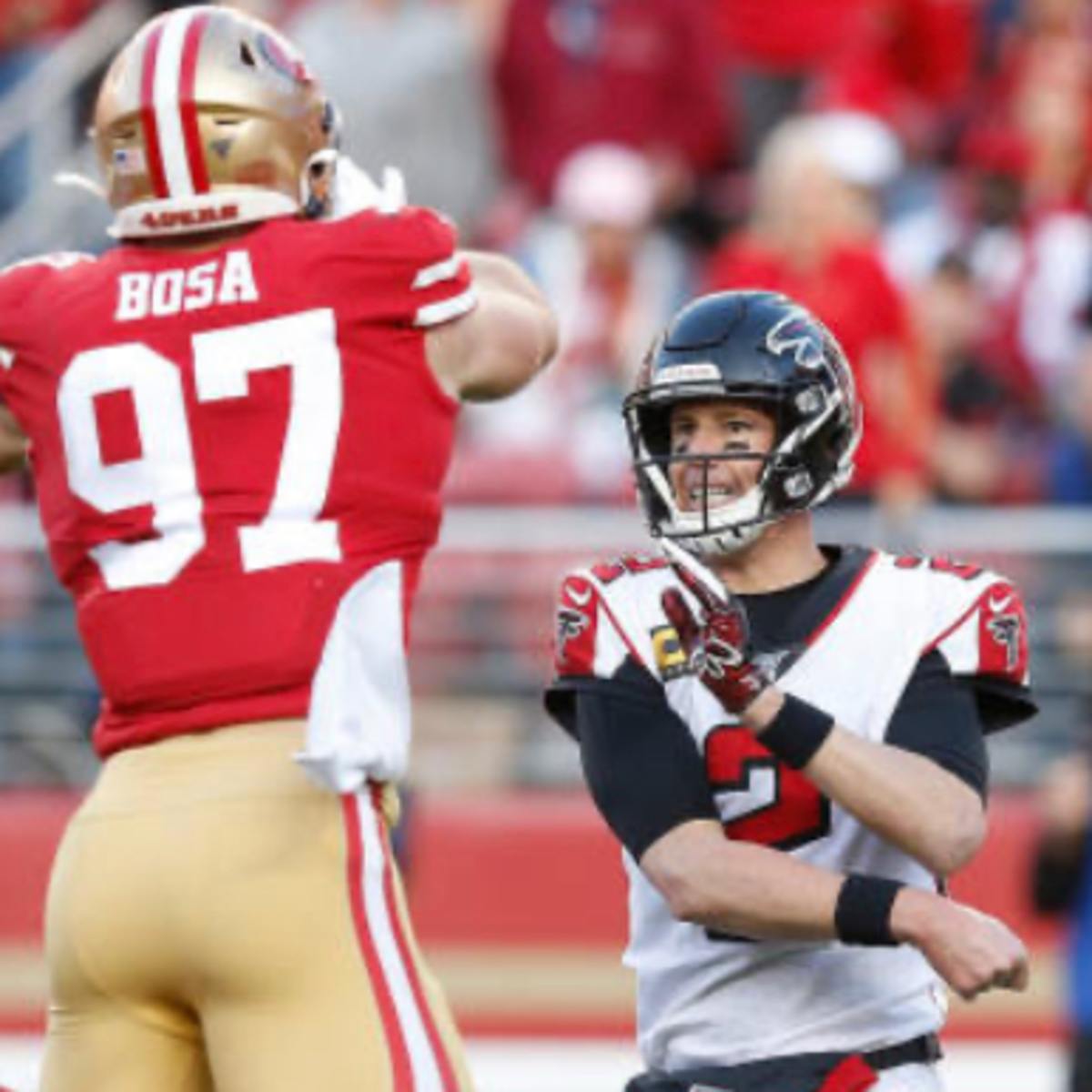 Key stats from the 49ers' 31-13 Week 15 win over the Falcons