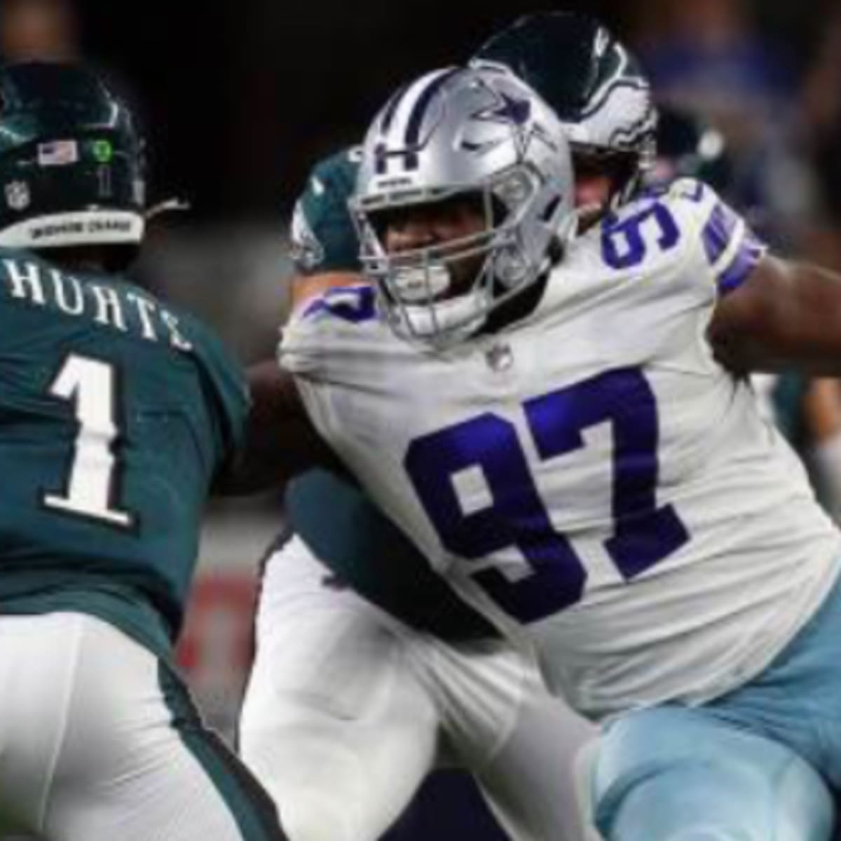 Cowboys Without DTs Trysten Hill and Osa Odighizuwa at Giants