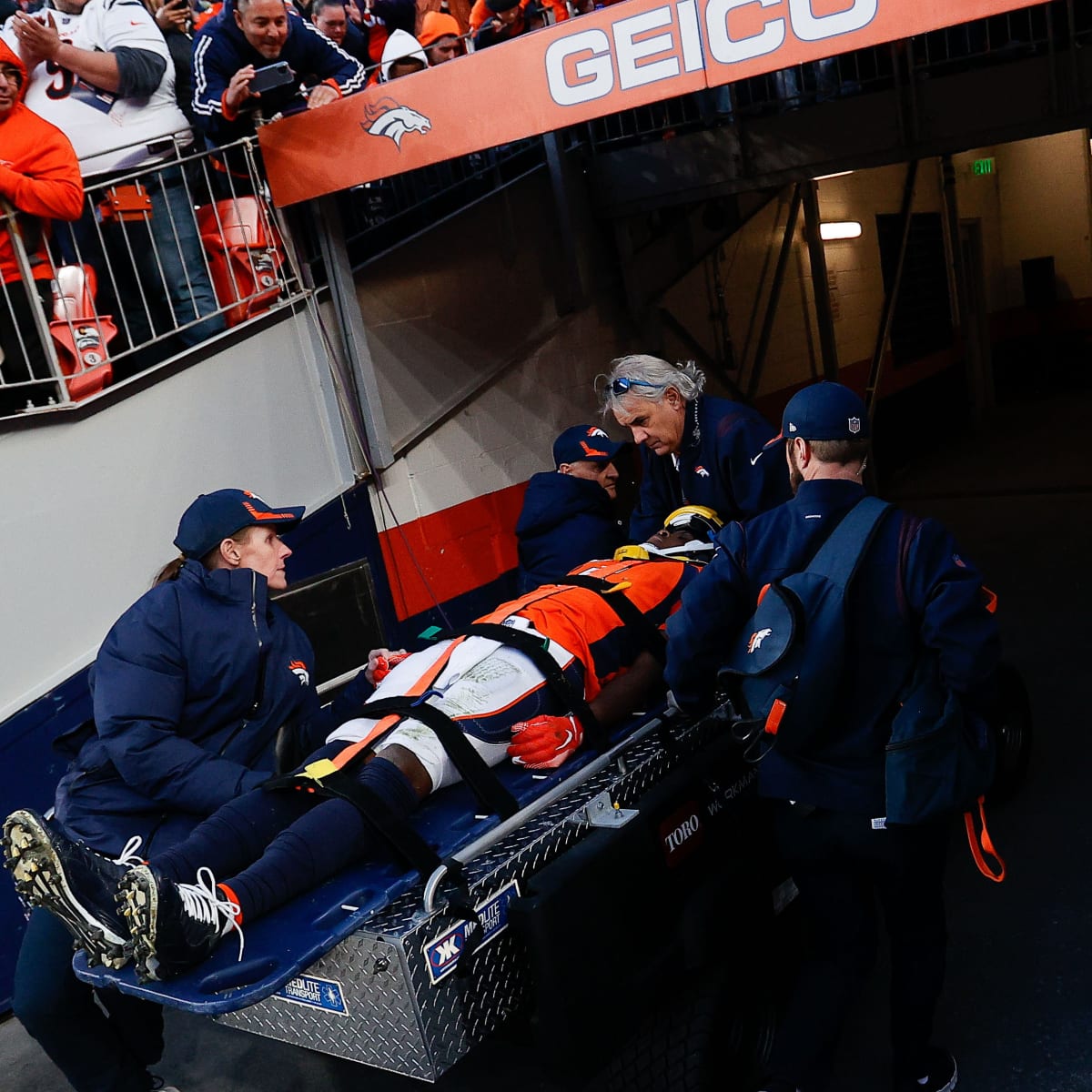 Teddy Bridgewater injury: Broncos QB (head) taken to hospital