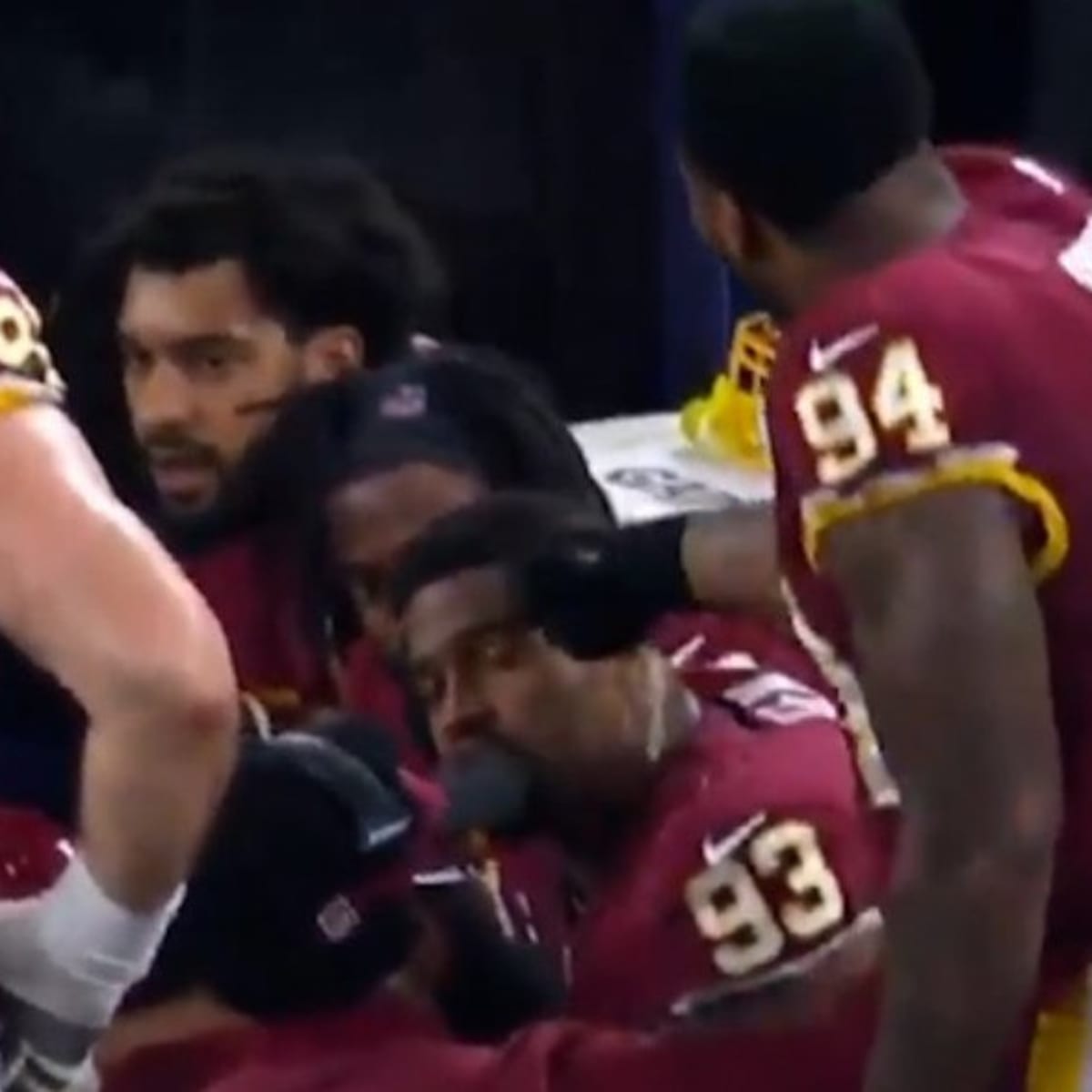 Washington Football Team players' sideline fight caught on camera during  game