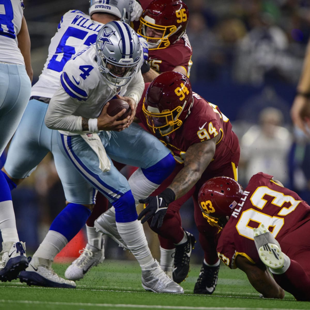 Sunday Night Football: As Dallas Cowboys run riot, tempers flare on  Washington Football Team sideline - ABC17NEWS