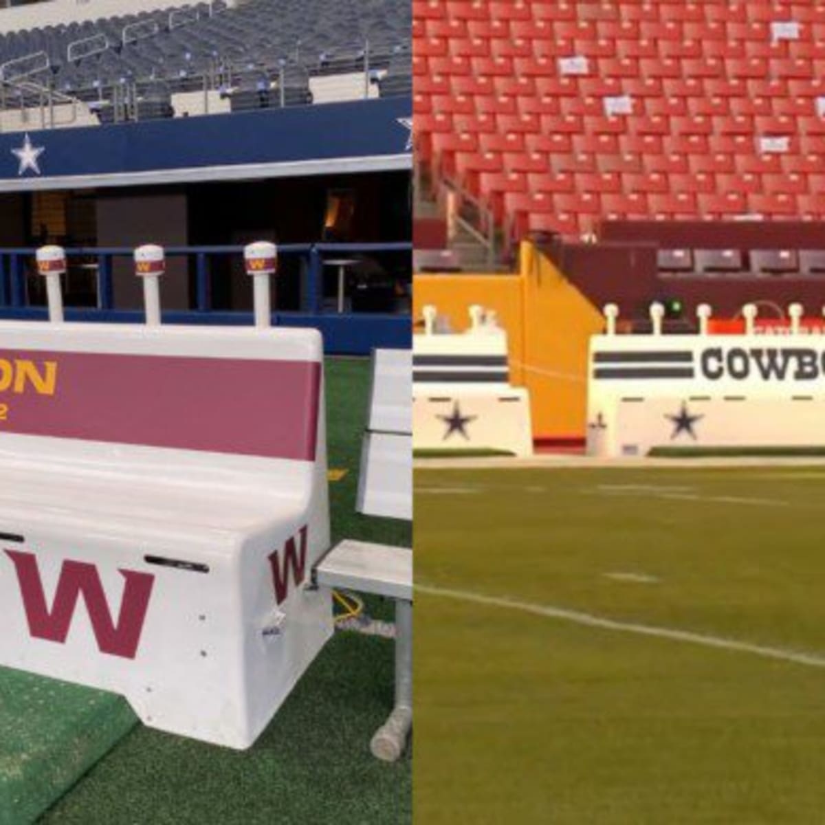 Dallas Cowboys bring benches to Washington, rivalry heats up