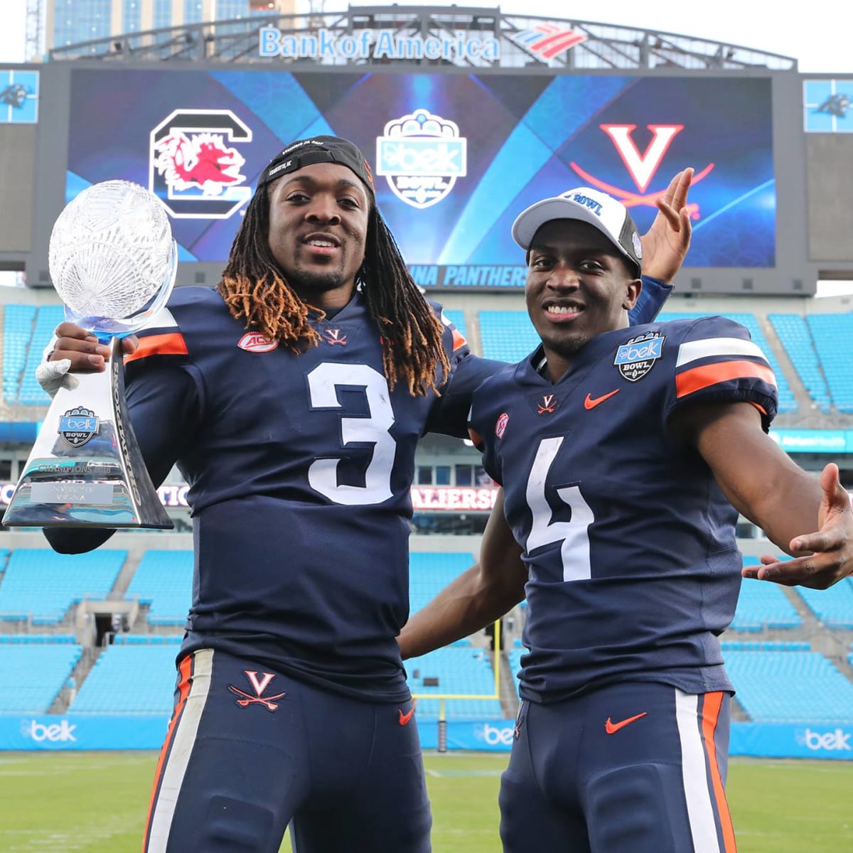 2018 Belk Bowl: Virginia's Olamide Zaccheaus named MVP after 3 TD  performance - Streaking The Lawn