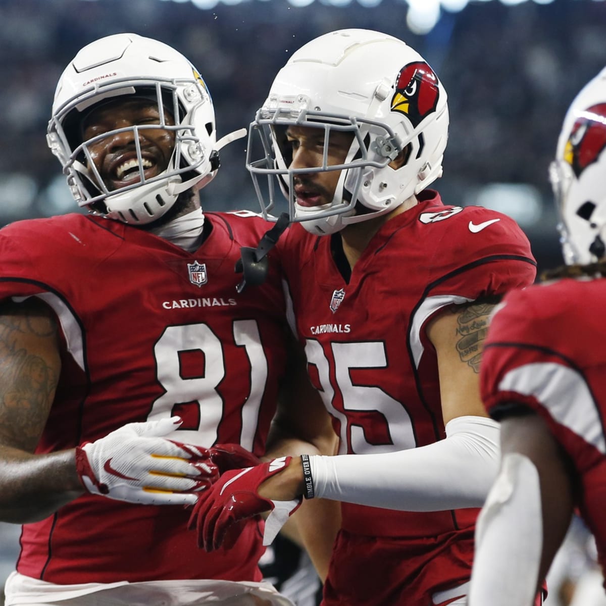 Arizona Cardinals wide receiver Antoine Wesley (84) runs a route during the  second half of an NFL football game against the Jacksonville Jaguars,  Sunday, Sept. 26, 2021, in Jacksonville, Fla. The Cardinals