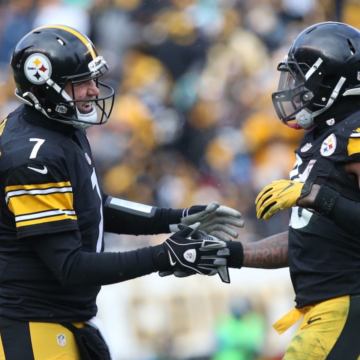 Le'Veon Bell wishes Ben Roethlisberger well, Antonio Brown chips