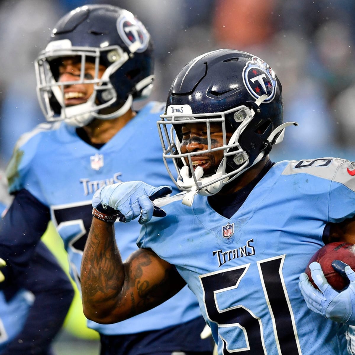 Tennessee Titans linebacker David Long Jr. (51) pictured after an NFL  football game against the Washington Commanders, Sunday, October 9, 2022 in  Landover. (AP Photo/Daniel Kucin Jr Stock Photo - Alamy