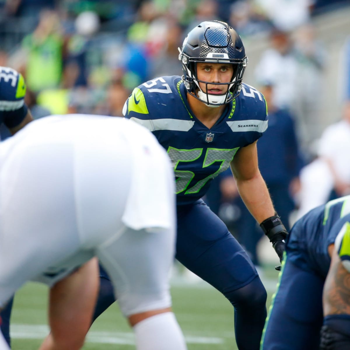 Seattle Seahawks' Cody Barton (57) during the first half of an NFL