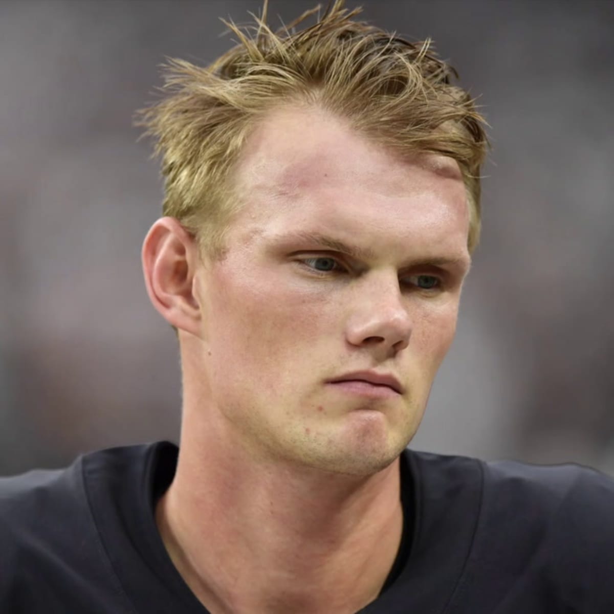 Oakland Raiders, kicker Daniel Carlson leaves the field after kicking the  game winning field goal in the Raiders-Arizona Cardinals game at State Farm  Stadium in Glendale, Arizona on November 18, 2018. The