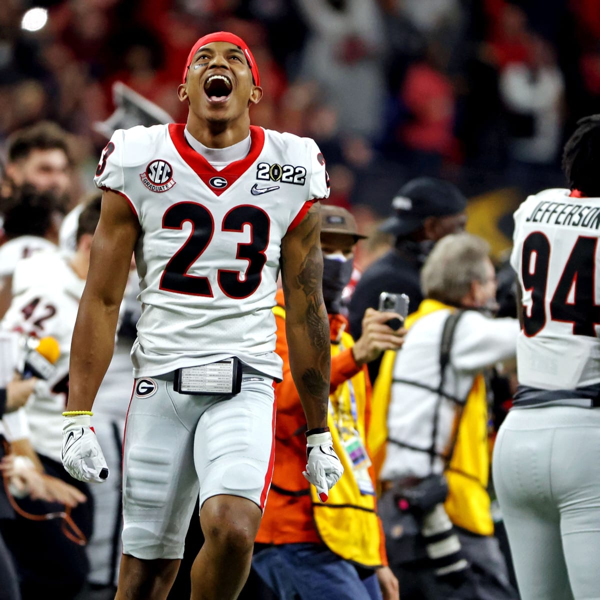 Photo Gallery: Georgia Football Celebrates Championship with the Atlanta  Braves - Sports Illustrated Georgia Bulldogs News, Analysis and More