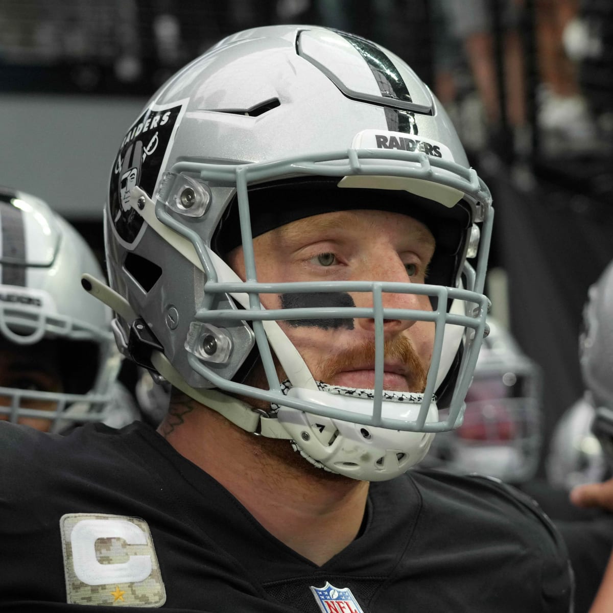 Las Vegas Raiders defensive end Maxx Crosby (98) plays against the  Cincinnati Bengals during the first half of an NFL football game, Sunday,  Nov. 21, 2021, in Las Vegas. (AP Photo/Rick Scuteri