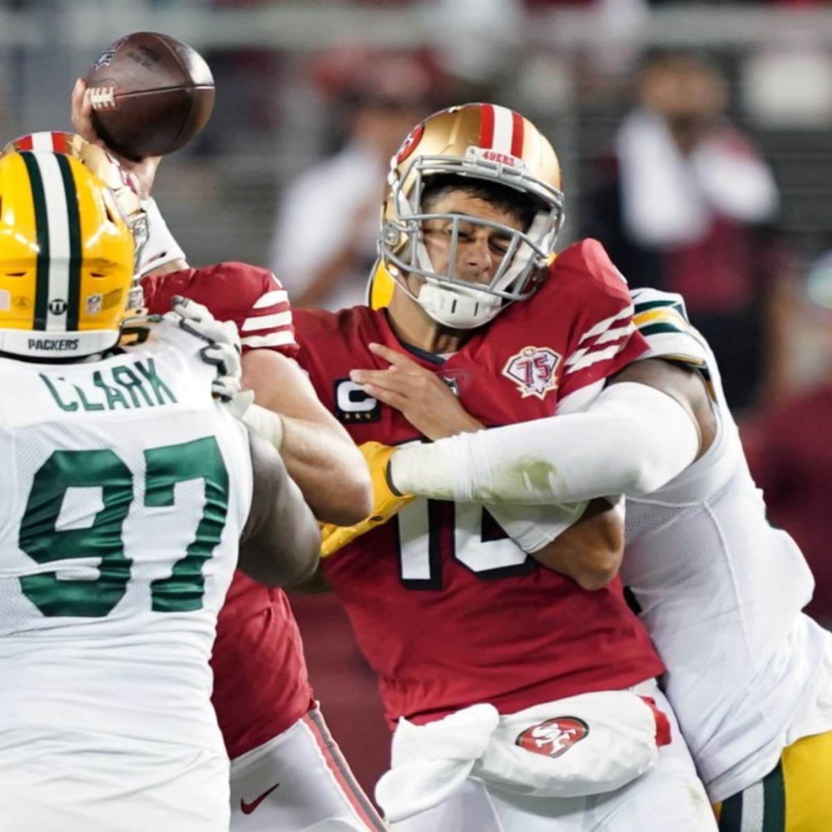 George Kittle San Francisco v Green Bay Packers NFC Championship