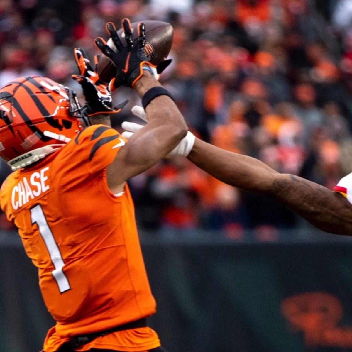 Bengals Ja'Marr Chase flagged for taunting Chiefs' Justin Reid