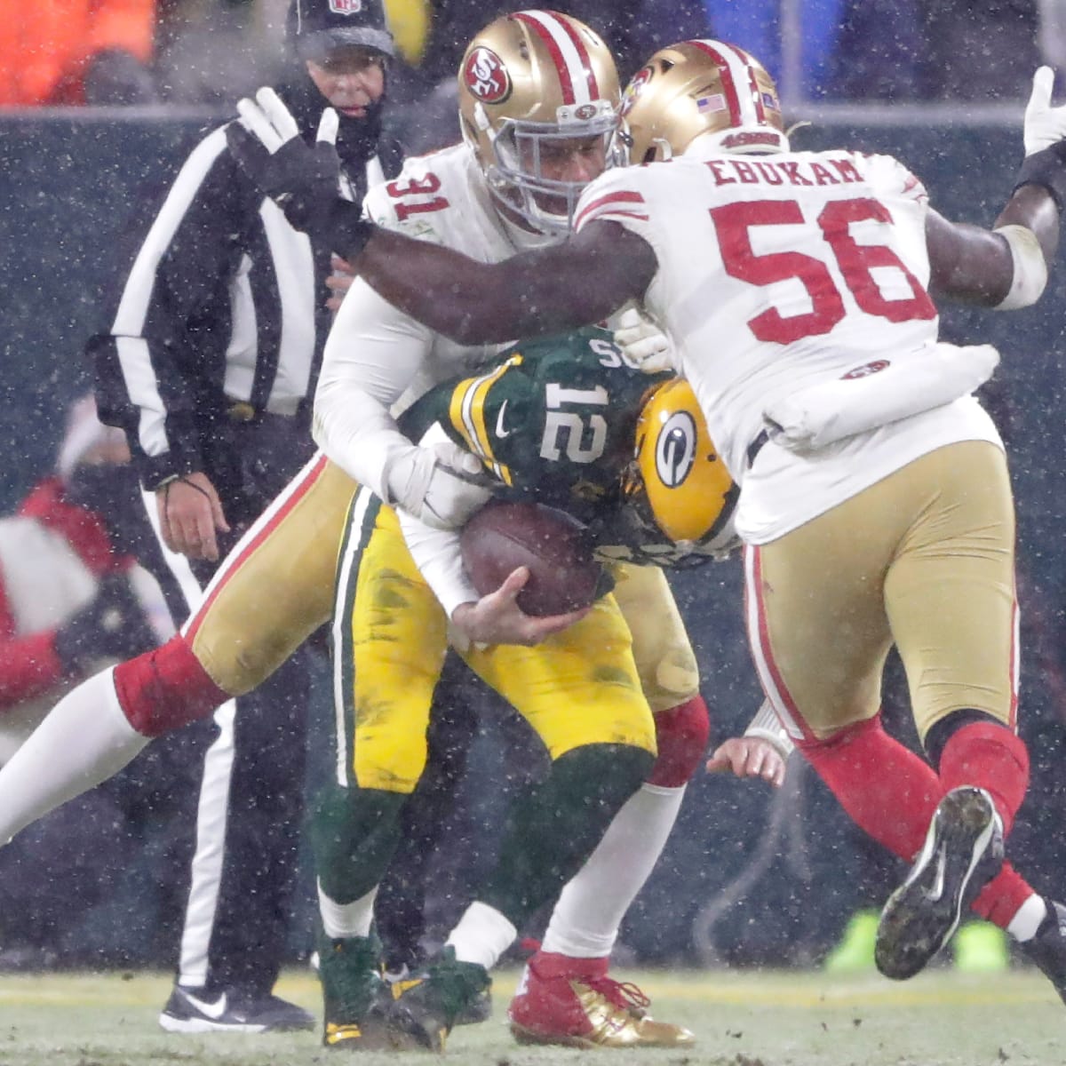 Next Gen Stats on X: The 49ers defense generated a season-high 22 team  pressures (45.8% pressure rate). Arik Armstead has led the 49ers pass rush  in pressures in back-to-back games (6 in