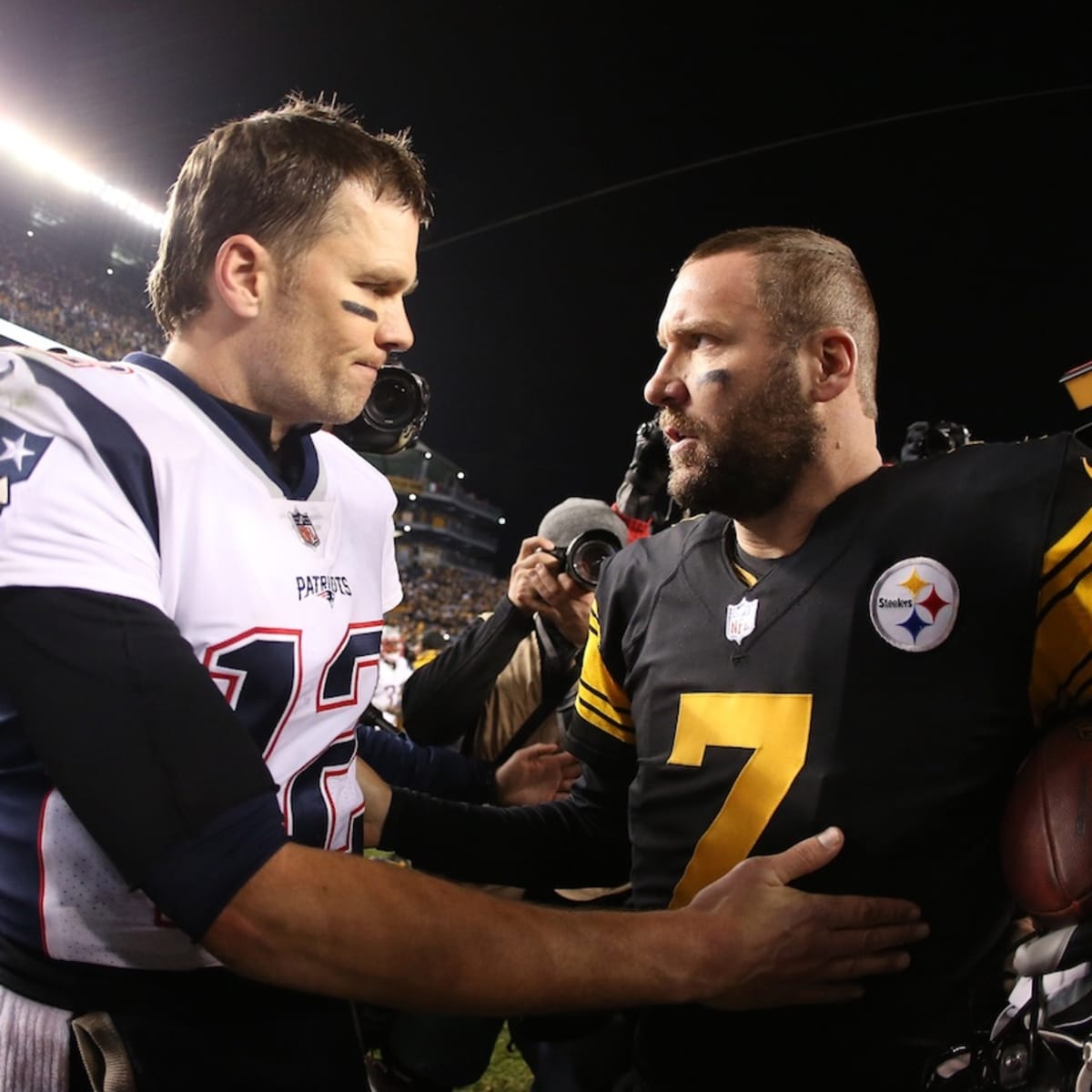 Steelers Depot 7⃣ on X: Ben Roethlisberger versus Tom Brady in