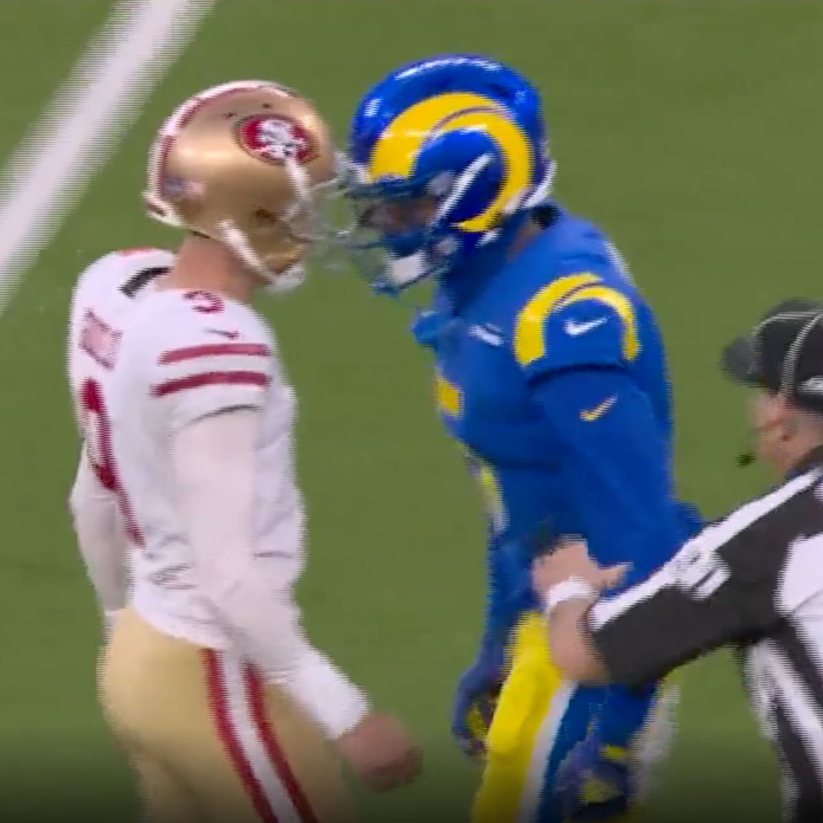 49ers kicker Robbie Gould laughs off Jalen Ramsey shove: 'I think he asked  me for my jersey for Christmas'