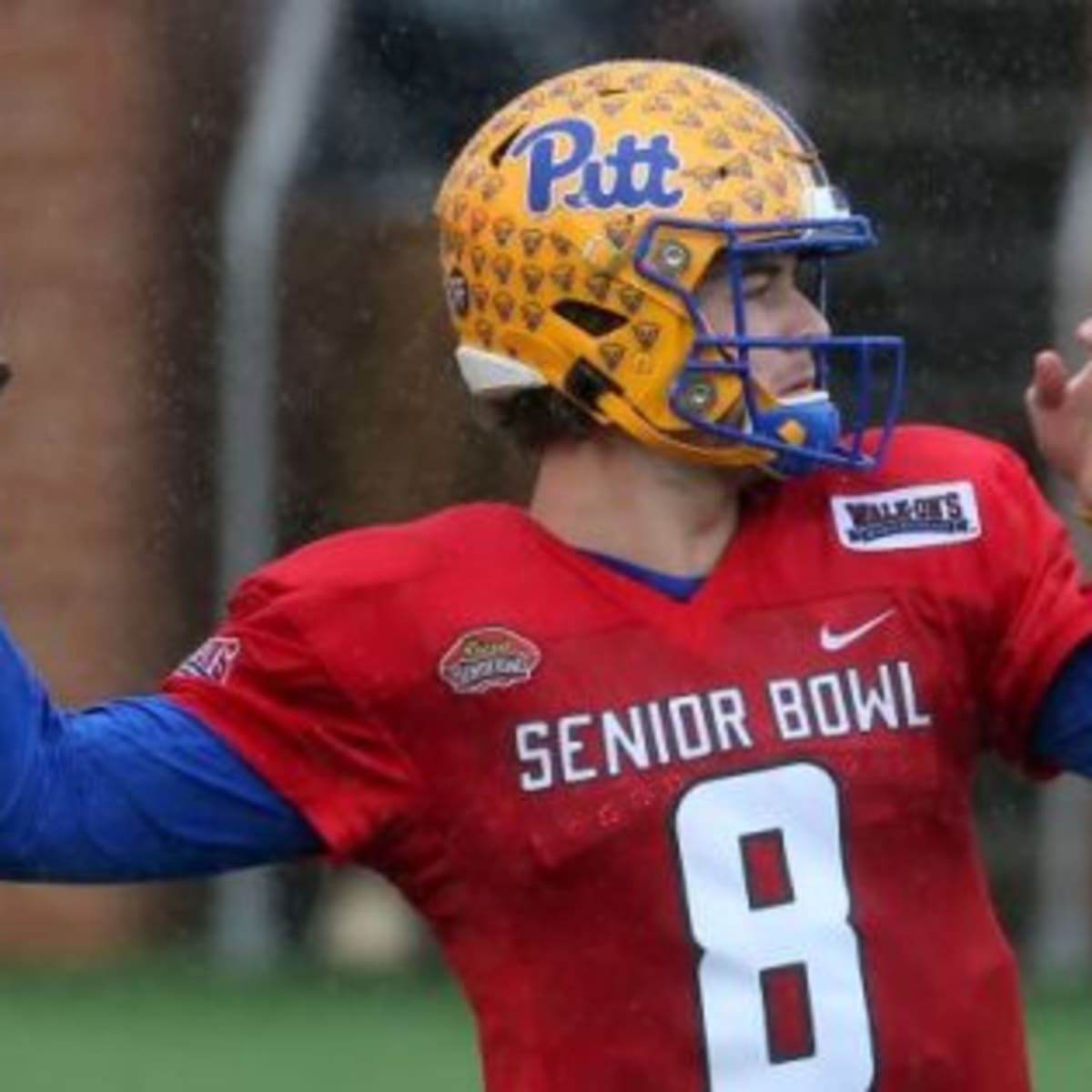 FOX Sports: NFL on X: STAYING HOME! With the 20th overall pick, the @ steelers select @Pitt_FB QB @kennypickett10! 