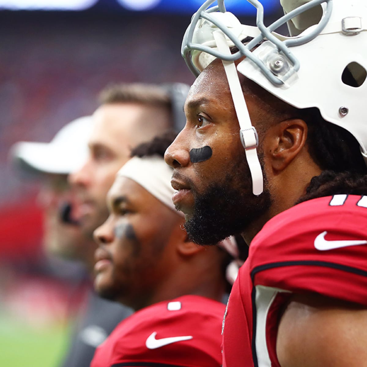 Former Arizona Cardinals WR Larry Fitzgerald Jr. tees off at the WM Phoenix  Open Pro-Am 