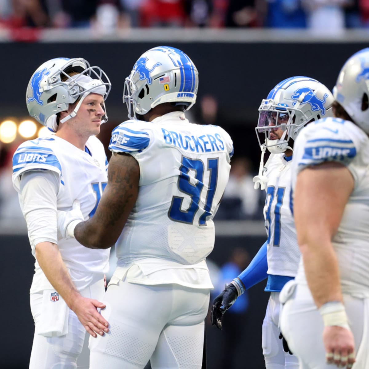 Lions DL Michael Brockers attends Rams' Super Bowl party as guest