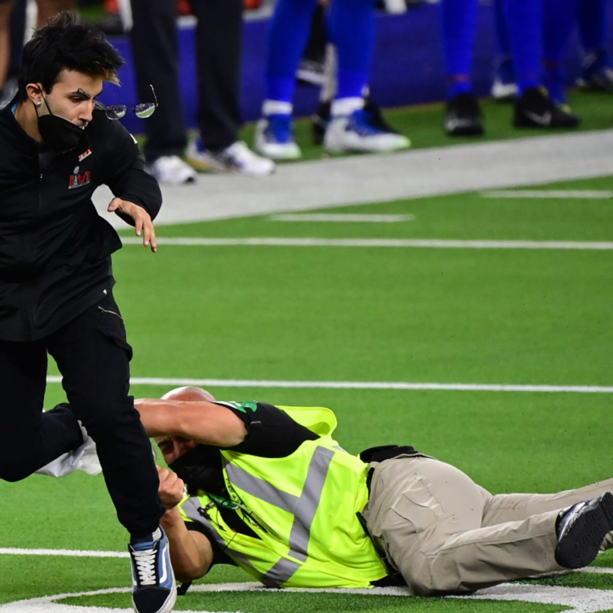 Super Bowl 2022: Who was the guy running onto field for a penalty during  Bengals' interception celebration? 