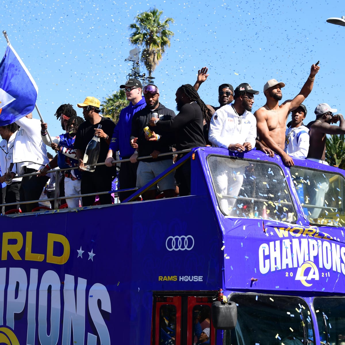 Rams fans cheer Super Bowl champs at LA victory parade – FOX21 News Colorado