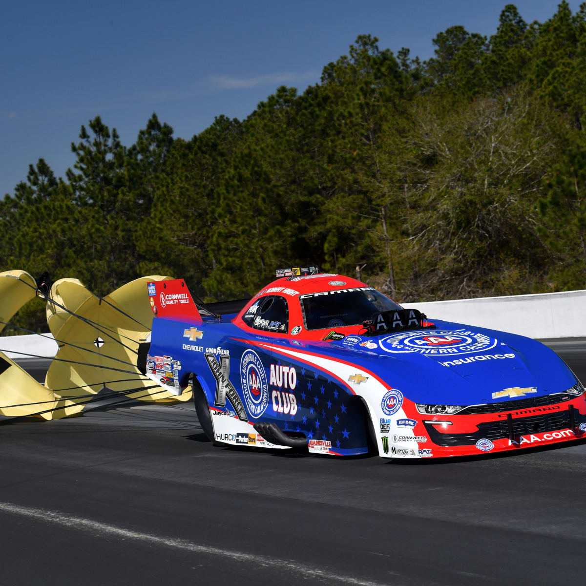 Video: NHRA Funny Car driver Robert Hight OK after fiery crash at