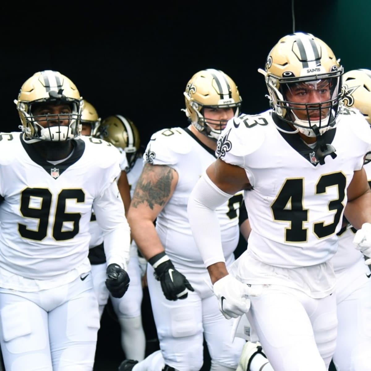 New Orleans Saints - Top Saints pick Marshon Lattimore showing off the new all  gold collar on the Saints jerseys!