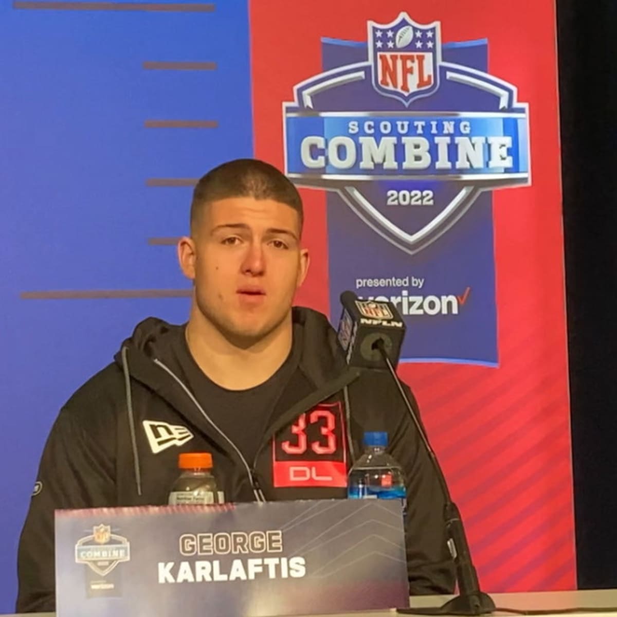 NFL scouting combine: Water polo background big reason Purdue defensive end George  Karlaftis could make big splash in NFL Draft