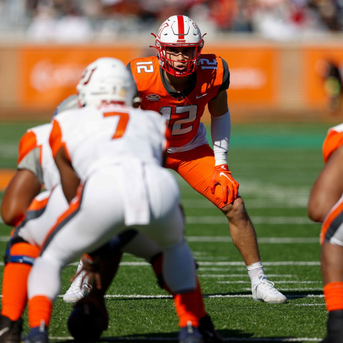 National Team linebacker Sterling Weatherford of Miami (OH) (12