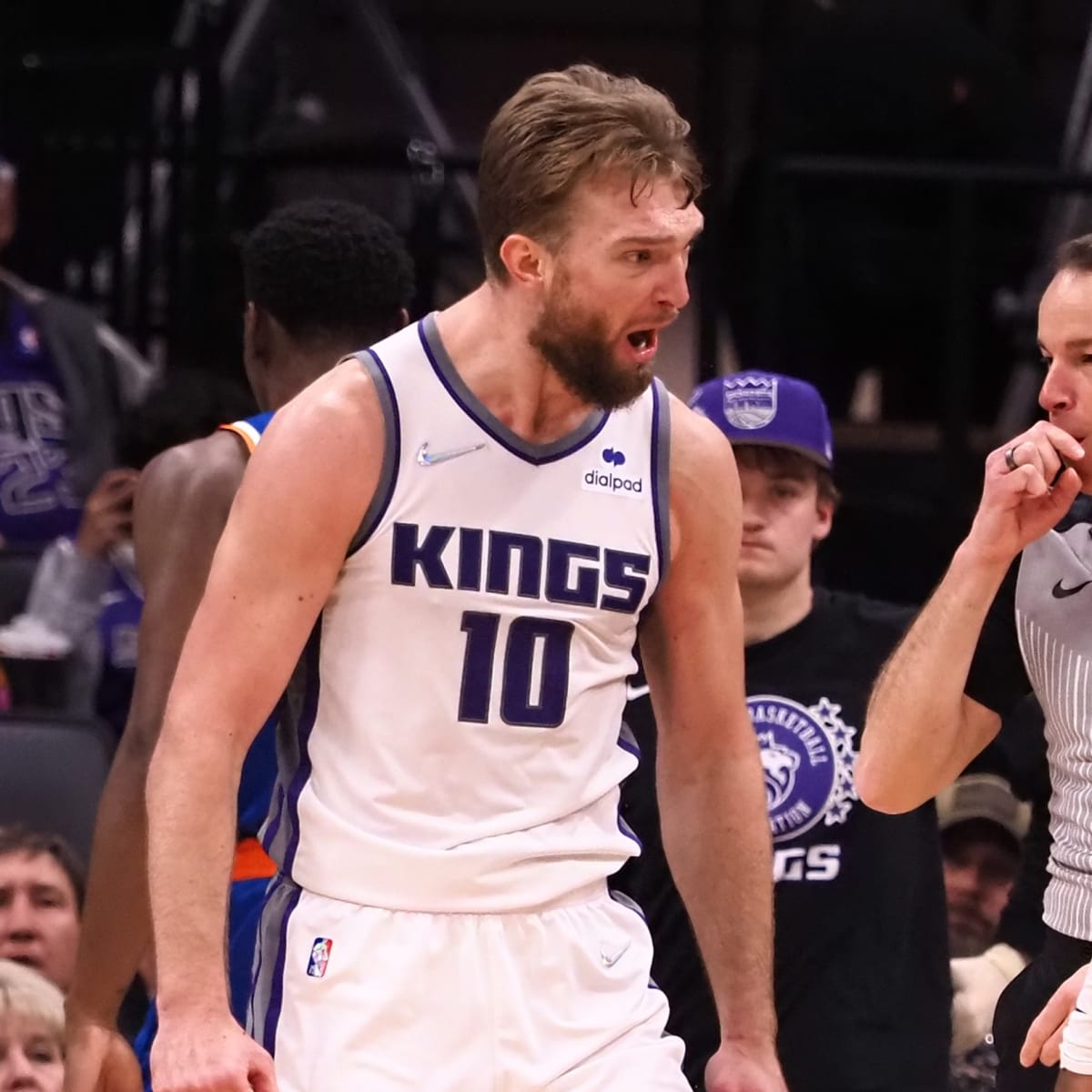 NBA suspends Kings' Domantas Sabonis for making contact with ref