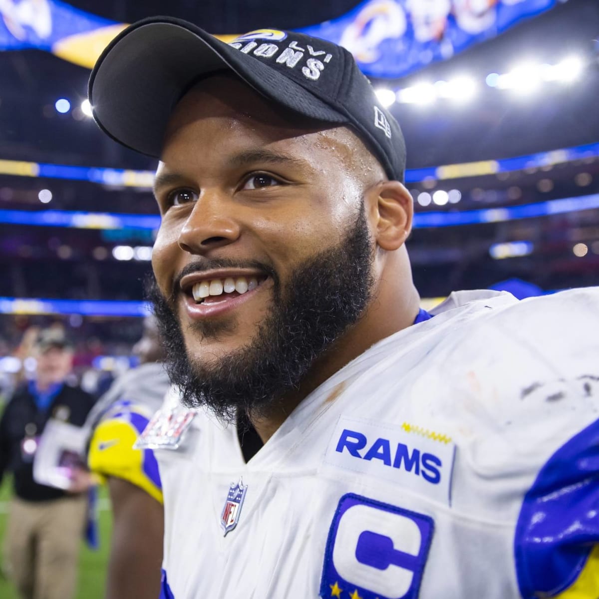 Aaron Donald told NBC's Rodney Harrison he might retire with Super