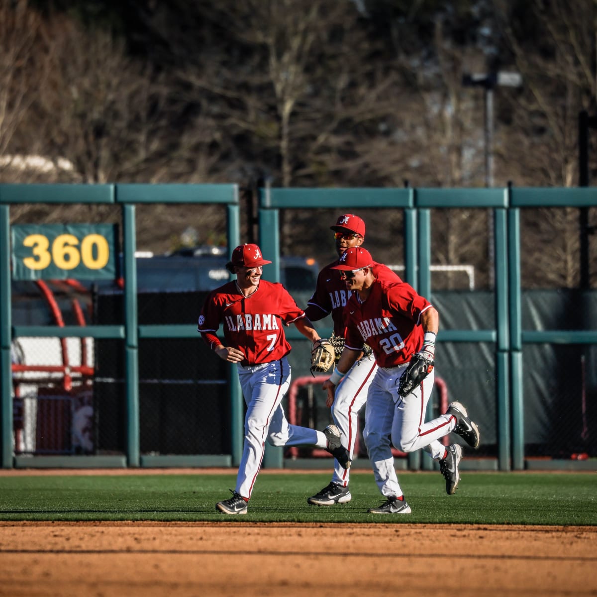 Alabama outfielder Tommy Seidl (20) during an NCAA baseball game