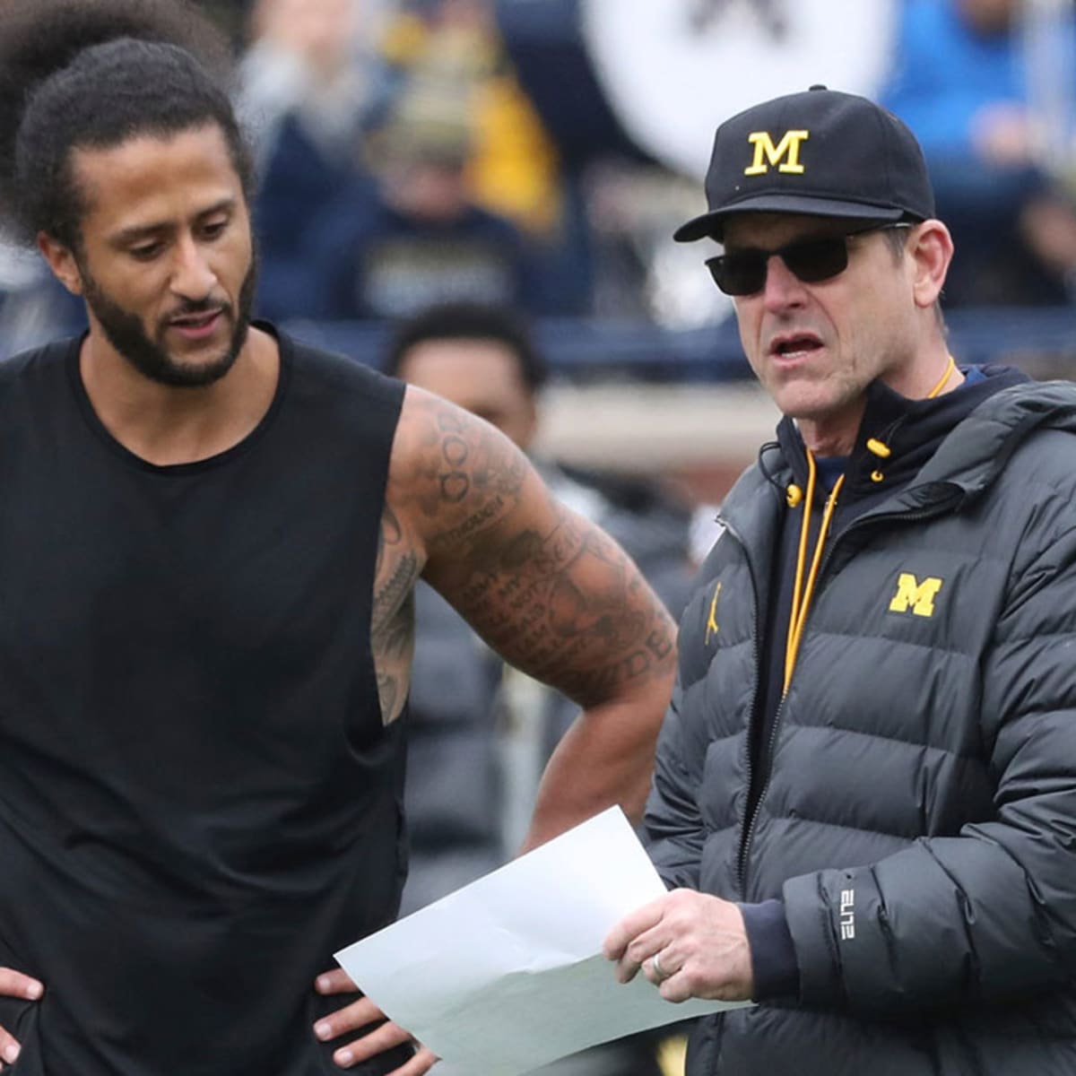 Colin Kaepernick shows off skills at Michigan spring game