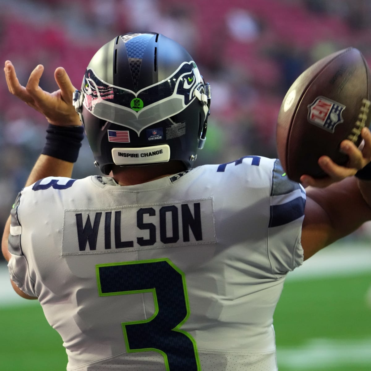 DENVER, CO - DECEMBER 11: Denver Broncos quarterback Russell Wilson (3)  scrampes out of the pocket in the first quarter during a game between the  Kansas City Chiefs and the Denver Broncos