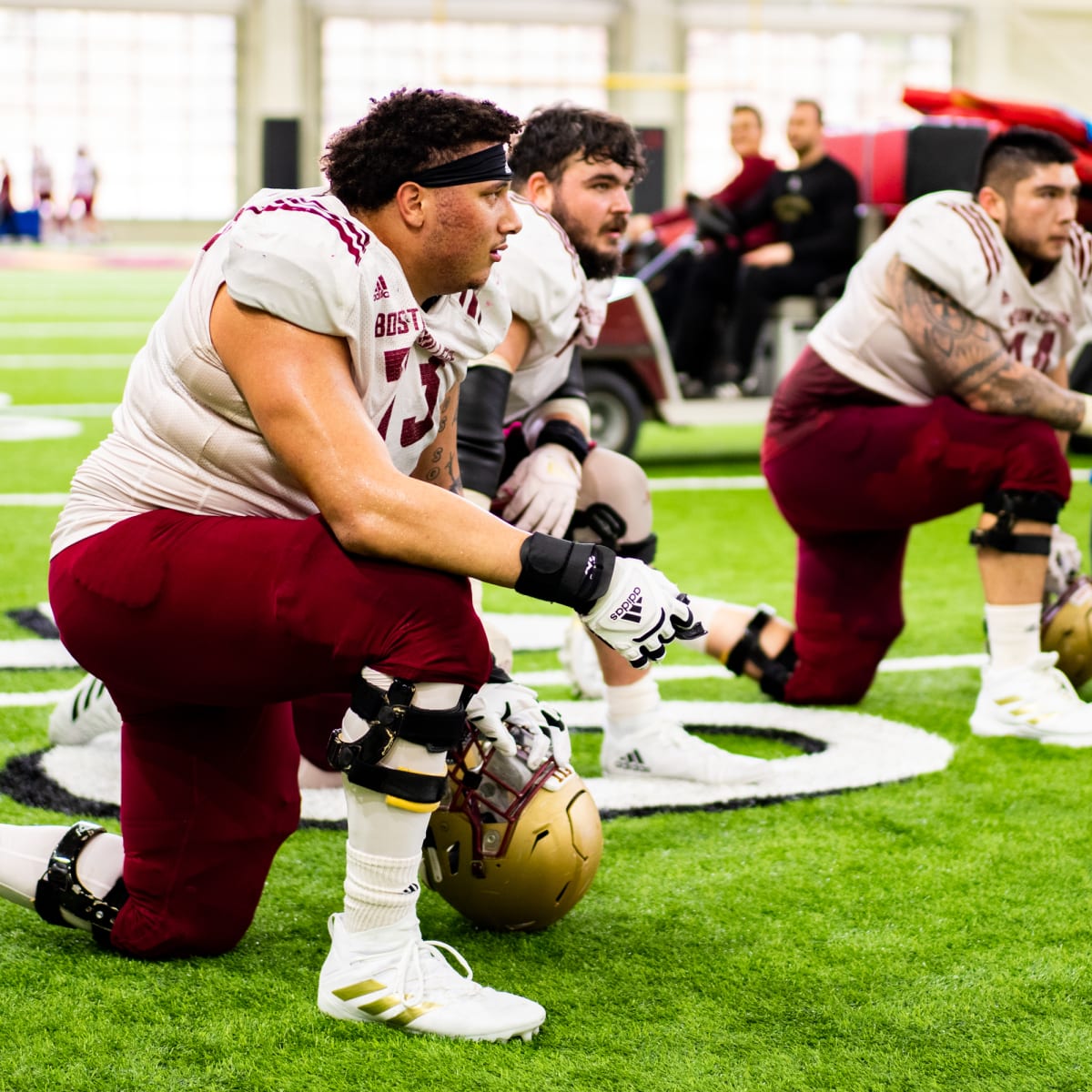 With injury to Christian Mahogany, BC is forced to redraw its offensive  line - The Boston Globe