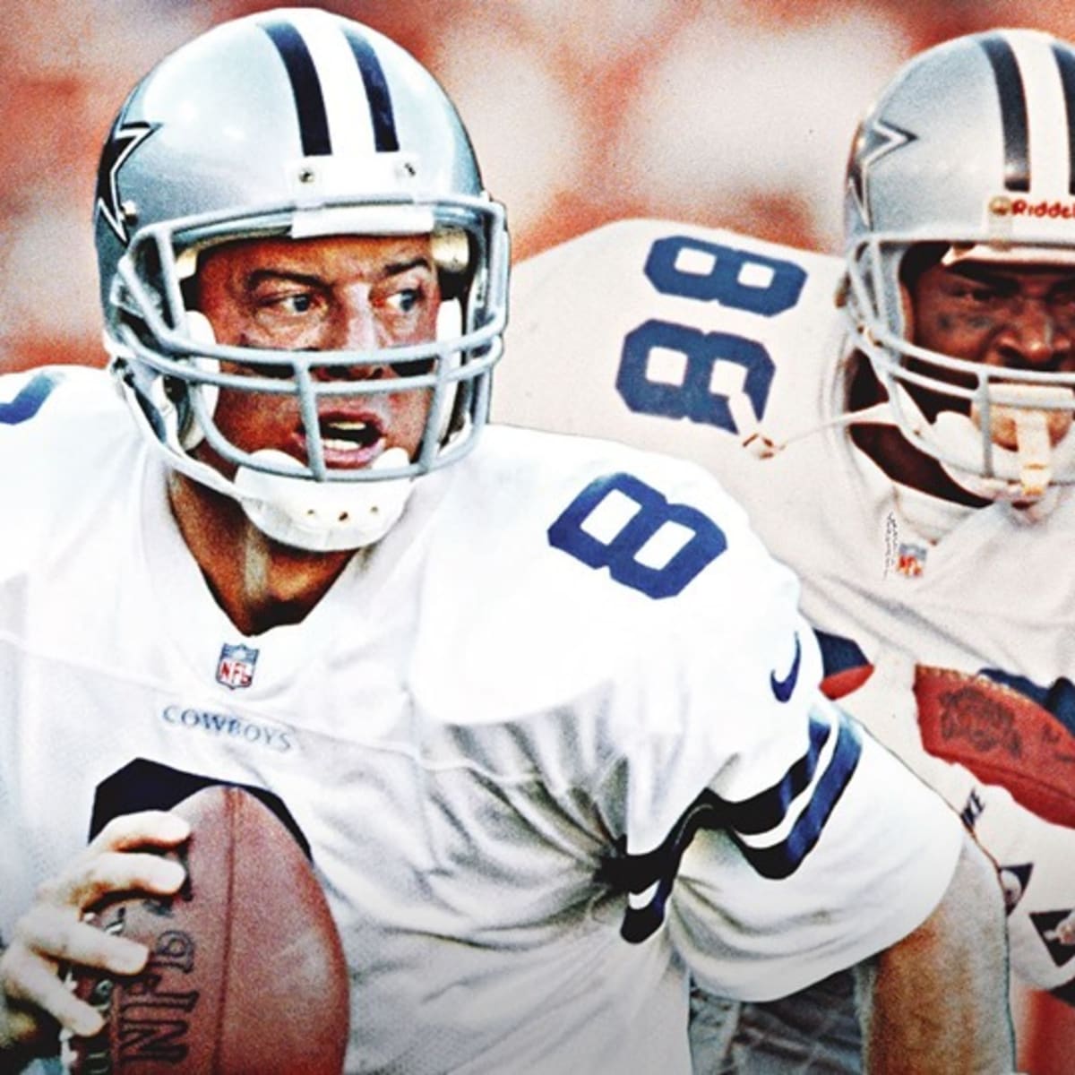 Highland Mint Troy Aikman & Michael Irvin Dallas Cowboys 13'' x 16''  Dynamic Duo Photo Mint