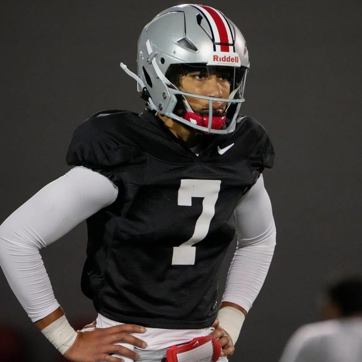 Ohio State QB honors Dwayne Haskins during spring game