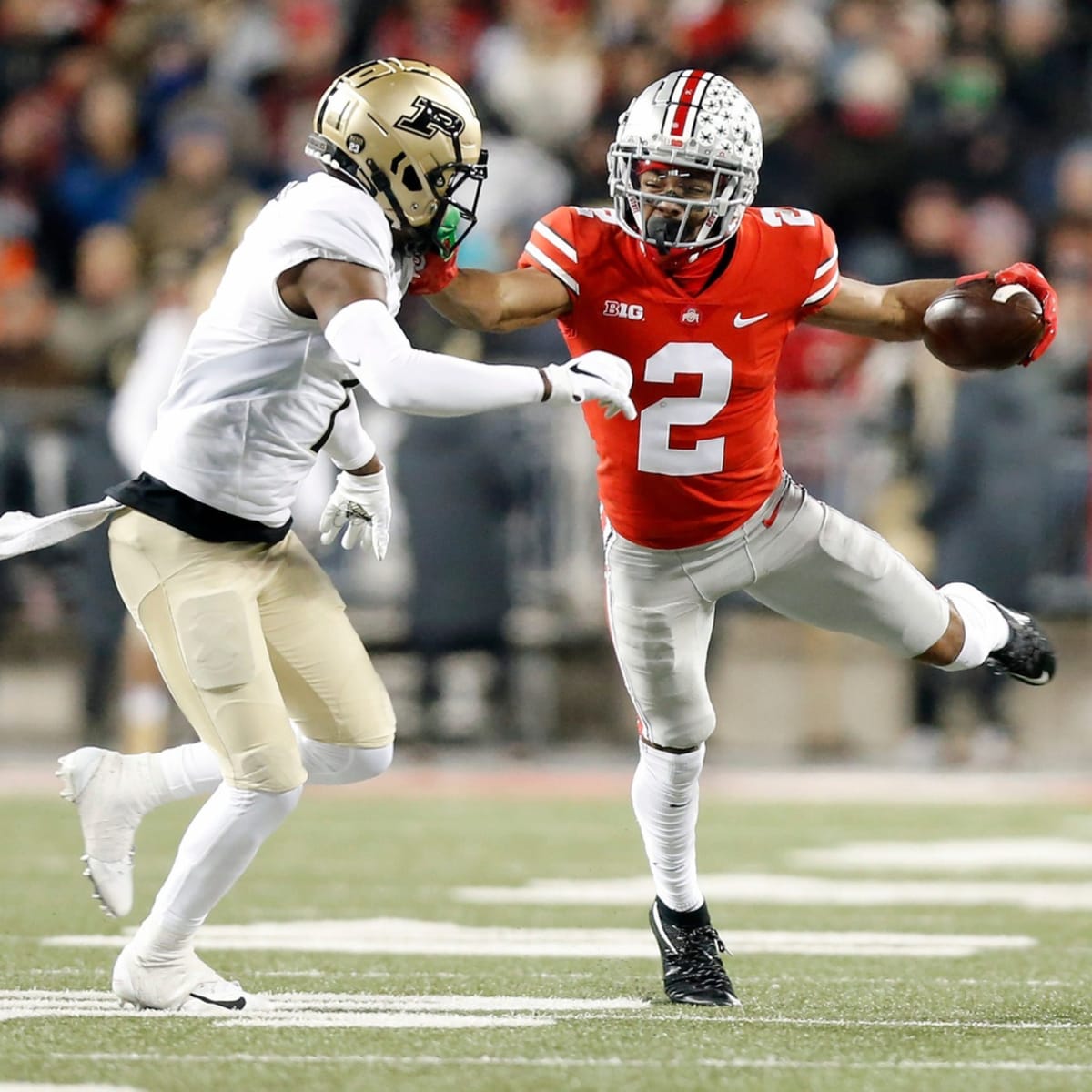 Saints trade up and draft Ohio State receiver Chris Olave - Canal