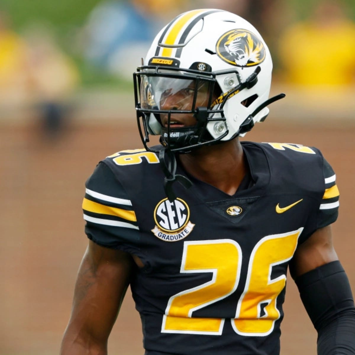 Missouri Tigers defensive back Akayleb Evans during a game between News  Photo - Getty Images