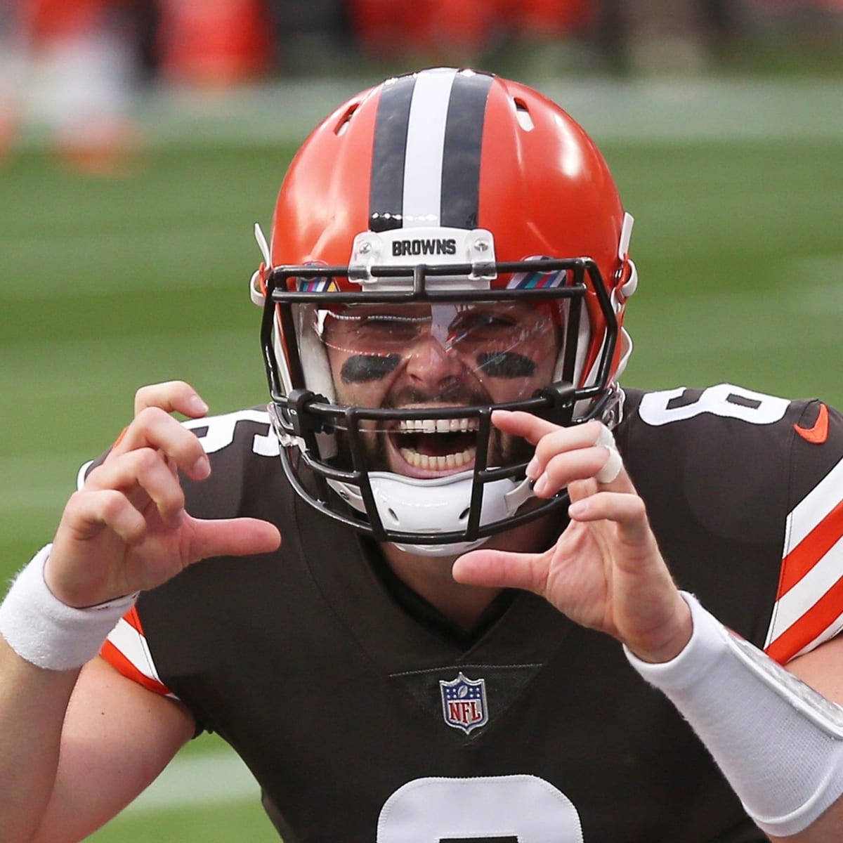 NFL Cleveland Browns Baker Mayfield Removable Helmet Bobble