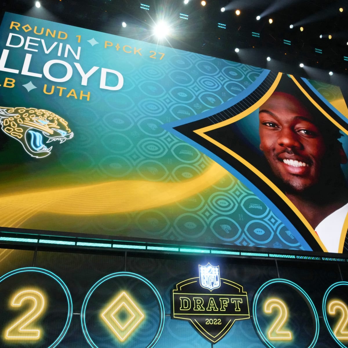 Jacksonville Jaguars Devin Lloyd 2022 Select Draft Picks Football Card #199