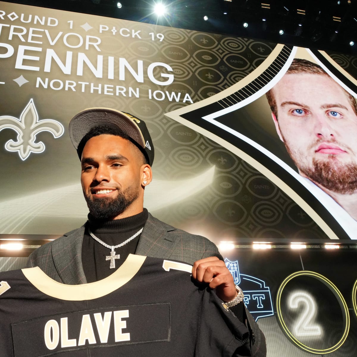 New Orleans Saints add two big pieces to offense with receiver Chris Olave,  tackle Trevor Penning