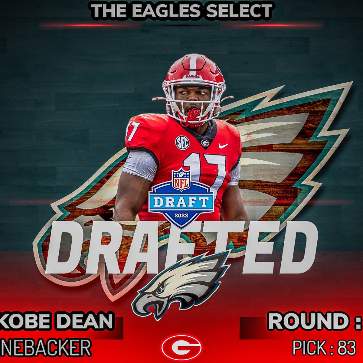 Nakobe Drafted by Philadelphia Eagles - Sports Illustrated Georgia Bulldogs  News, Analysis and More