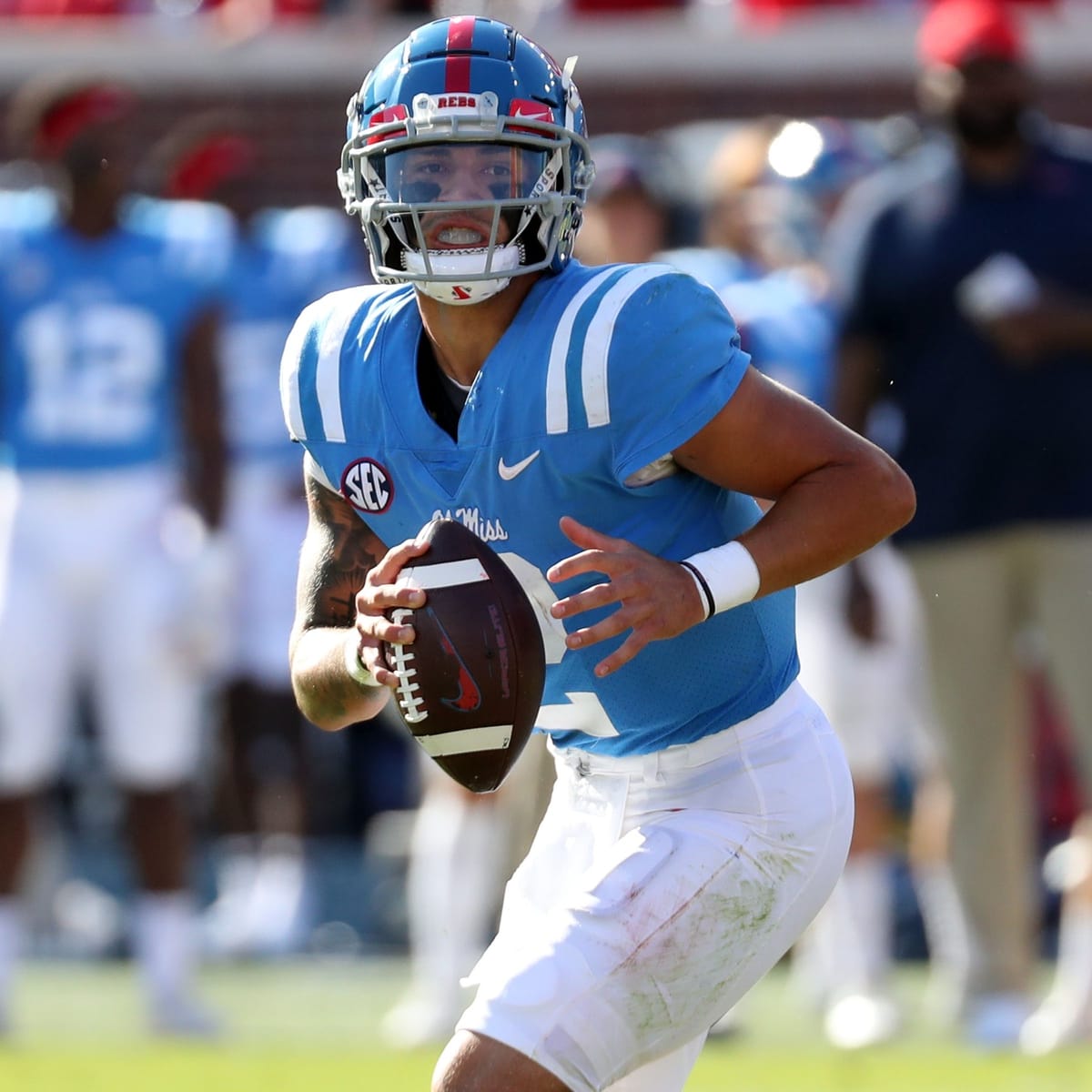 Carolina Panthers QB Matt Corral Switching Back to Old College Number - The  Grove Report – Sports Illustrated at Ole Miss