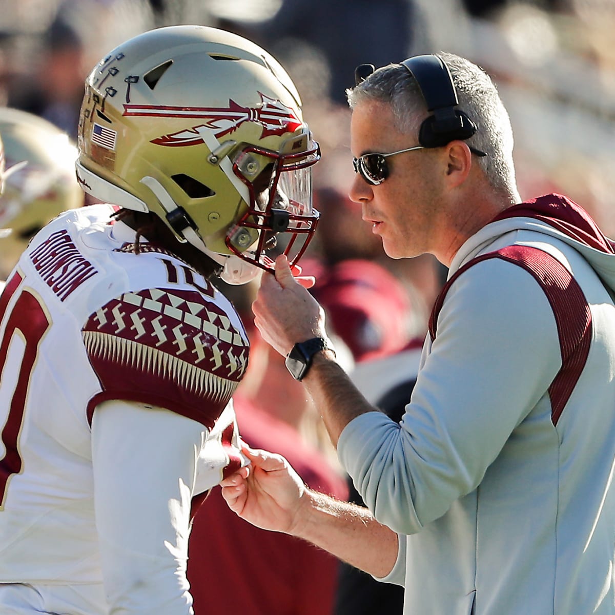 Tallahassee Democrat - New York, New York! After taking a surprising fall  in the 2022 NFL Draft, Florida State Seminoles Football defensive end  Jermaine Johnson finally went with the 26th overall pick