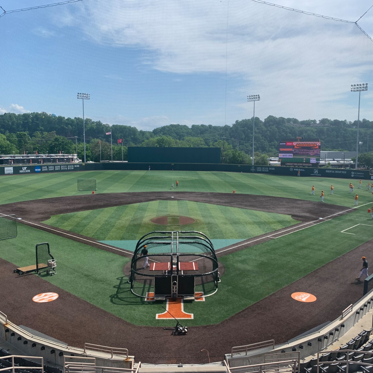 Evan Russell enters at catcher for Tennessee baseball vs. Campbell