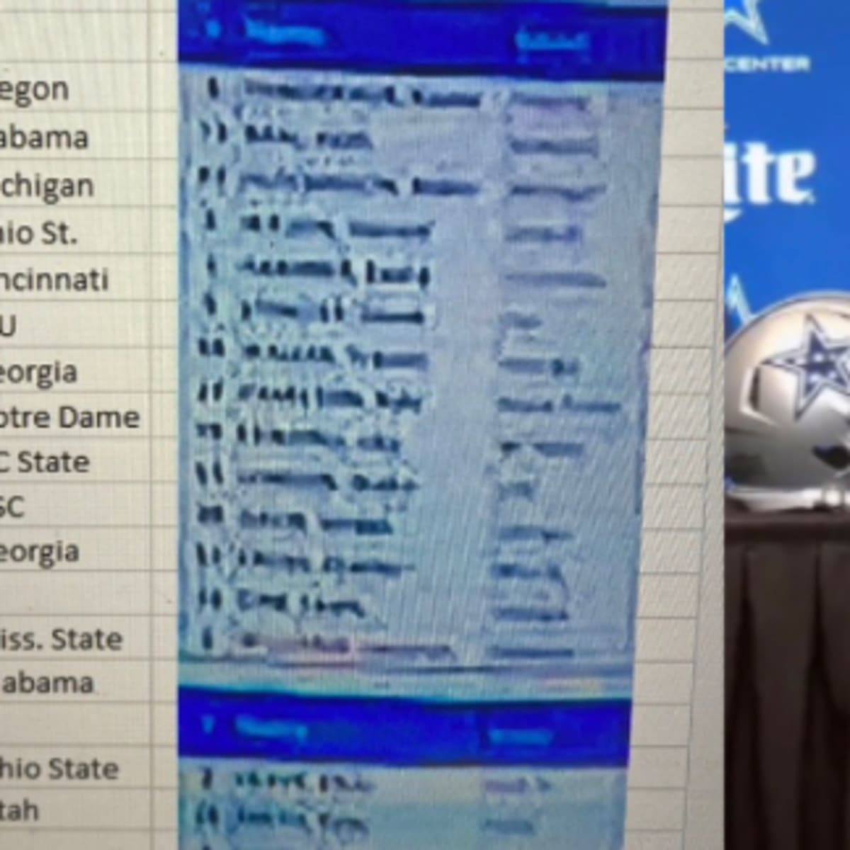 Jerry Jones offered sneak peek at Cowboys' draft board — here's what it  (may have) said