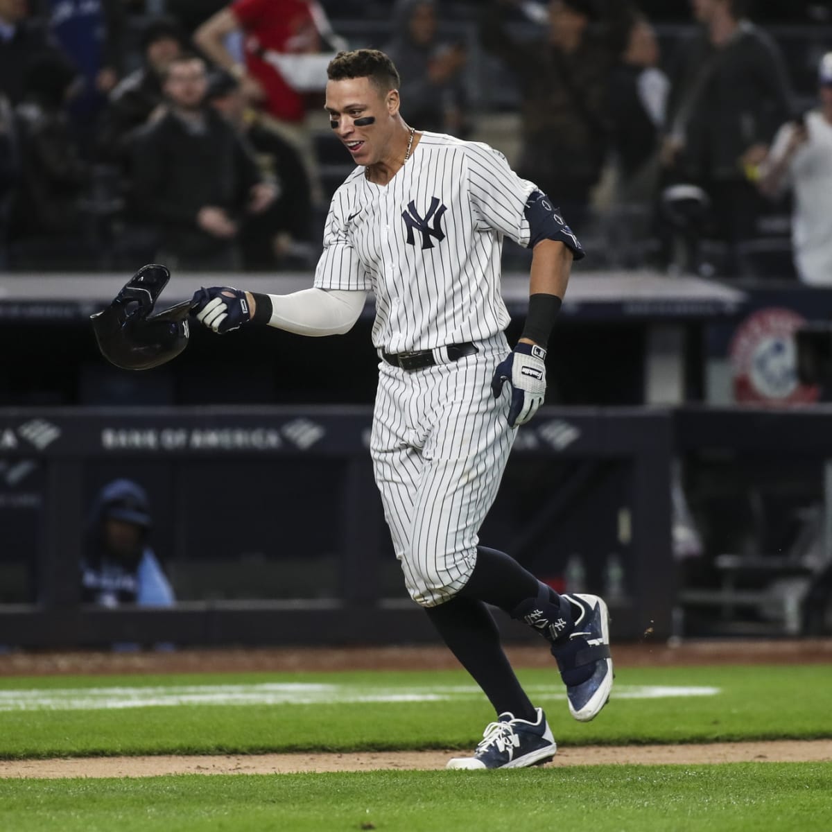Aaron Judge New York Yankees Unsigned 1st Career Walk Off Home Run Photograph