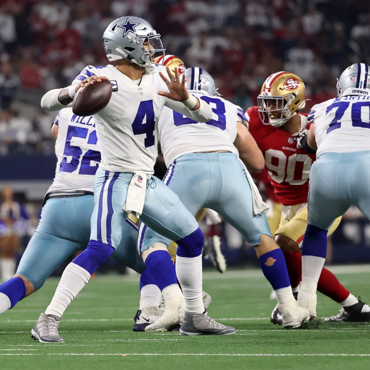 NFL football: Dak Prescott leads Dallas Cowboys past Philadelphia Eagles -  Sports Illustrated Mississippi State Football, Basketball, Recruiting, and  More