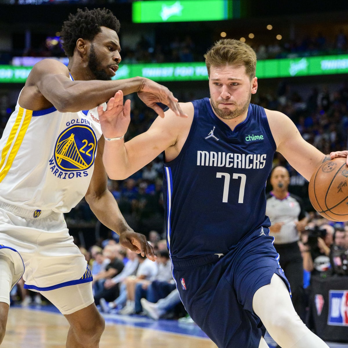 Luka Doncic praises Andrew Wiggins for poster dunk: 'That was impressive,  I'm not going to lie